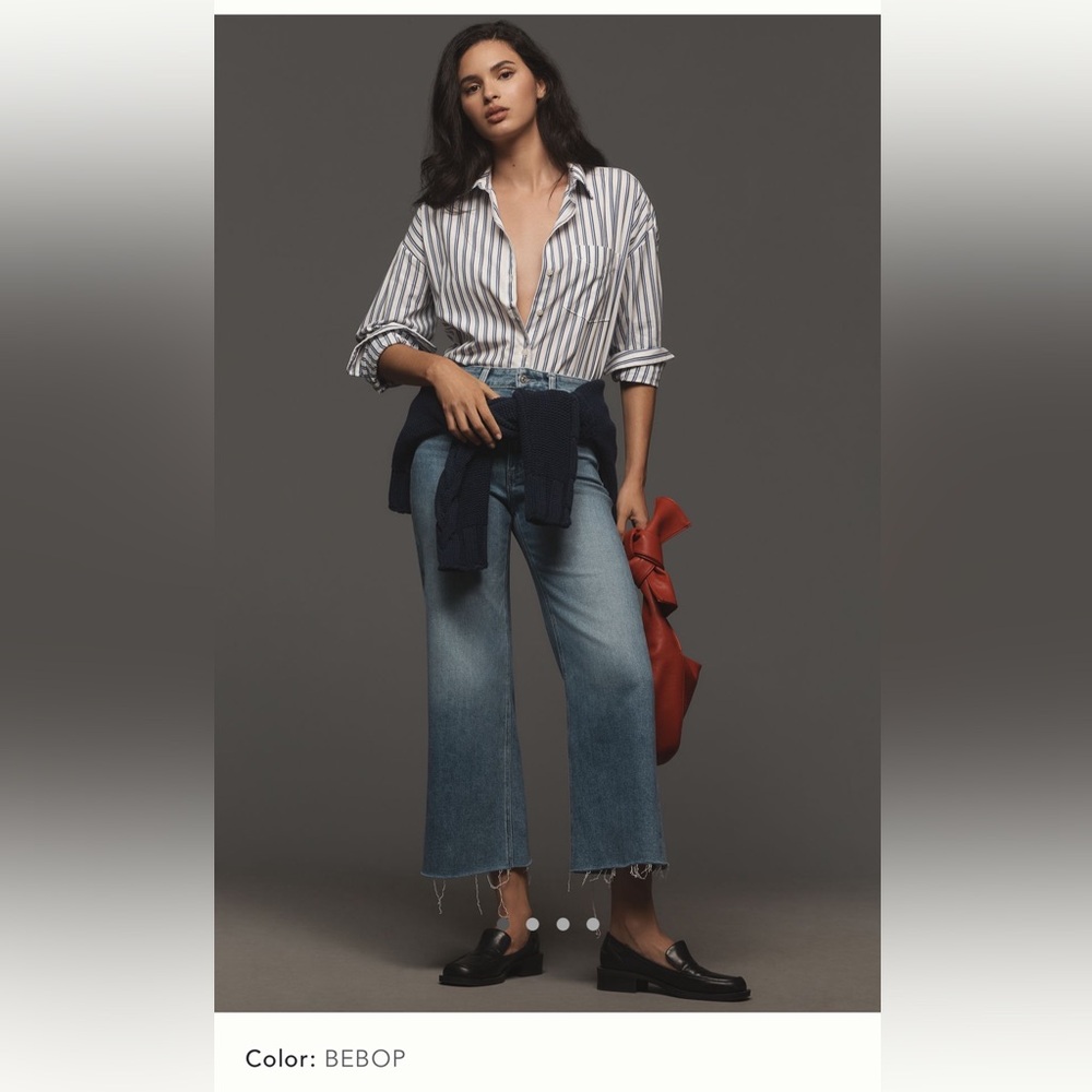 PAIGE Anessa High-Rise Wide Leg Crop Jeans in Bebop